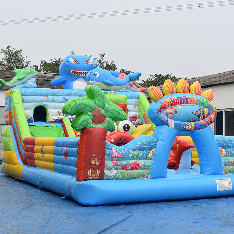供应开业活动庆典充气儿童游乐设备活动气模滑梯充气舞台PVC产品
