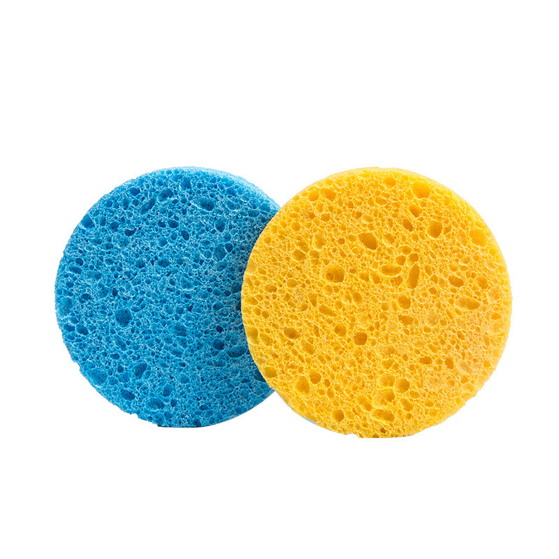 洗脸粉扑加厚天然木浆棉海绵柔软护肤清洁海绵盒装美妆用品批发