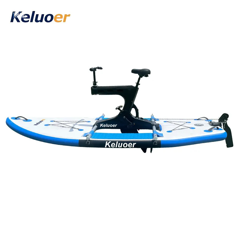 1 Bicicleta acuática portátil Barco de pedales acuático al aire libre Barco de ocio turístico de un solo pedal Kayak
