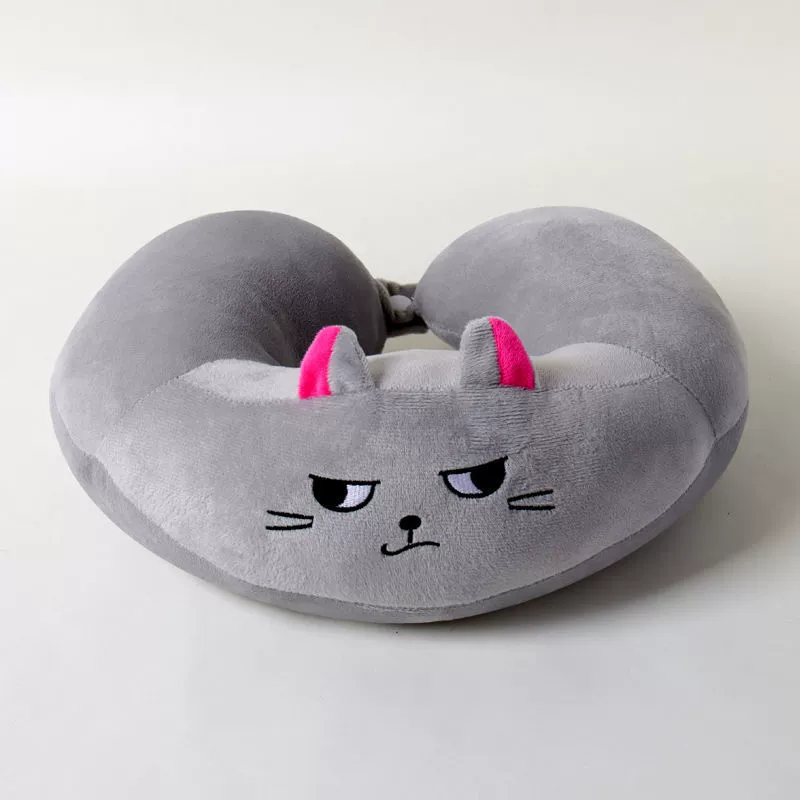 Cartoon neck pillow for car for traveling for sleep