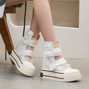 12CM���߸���ѥ2026���ļ��¿��ٽzľ��߅Ůʽ͸���ѥ��ɫħ�g�N