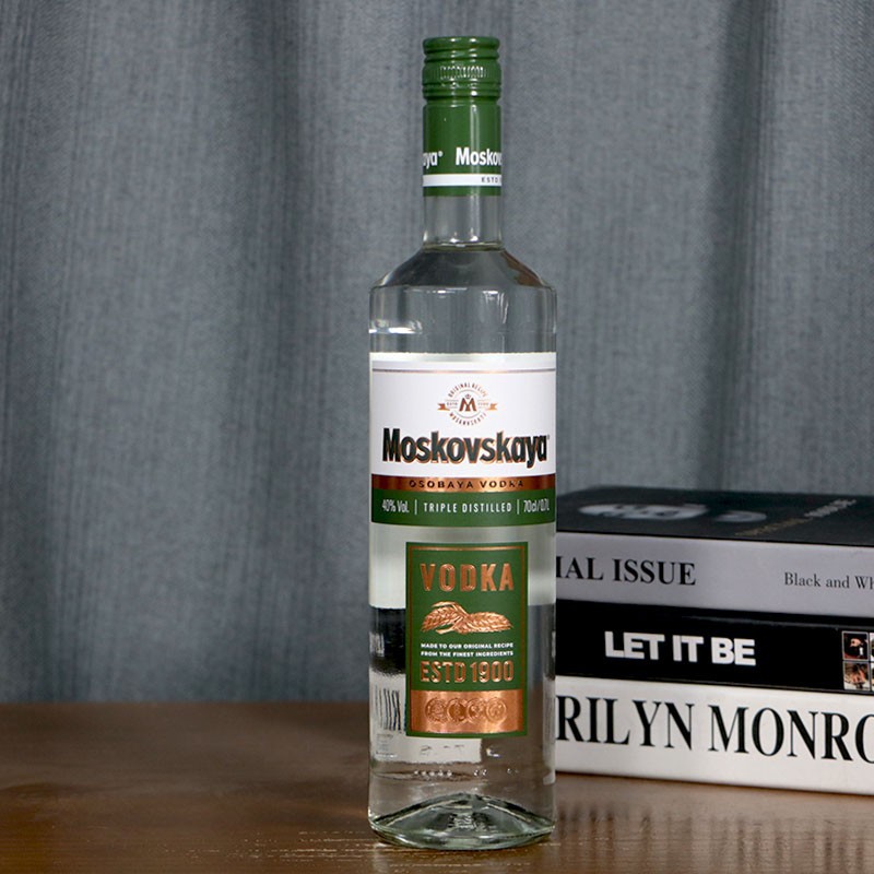 洋酒小酒版 苏连绿伏特加 酒版 苏联绿牌伏特加 40ml /700ml玻璃