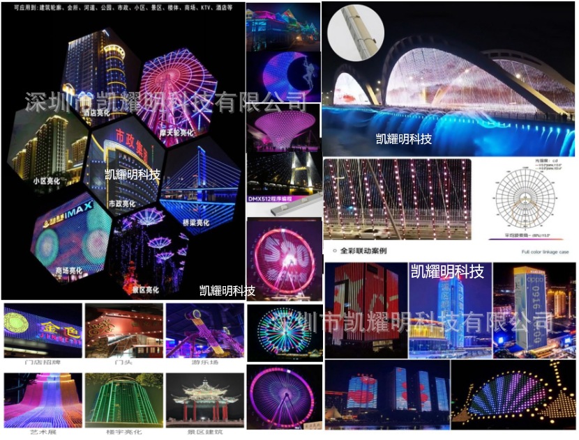 LED点光源6公分60mm黑色底壳半球水晶罩黑线像素灯二次封