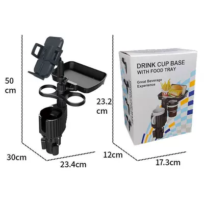 rotating tray car storage: Car cup holder/beverage holder - cup-a06