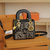 Retro fashionable trend advanced bag strap, light luxury style, with embroidery, 2023 collection, high-quality style