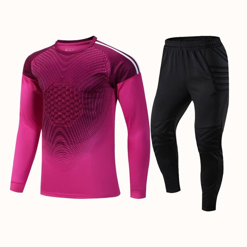 Football Goalkeeper Uniform Printed with Football Team Logo, Long-Sleeved and Long-Pants Full Set, Anti-Fall Protection, Training Goalkeeper Uniform for Adults and Children Football Goalkeeper Uniform Printed with Football Team Logo, Long-Sleeved and Long-Pants Full Set, Anti-Fall Protection, Training Goalkeeper Uniform for Adults and Children