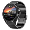 Black bamboo wireless watch strap charging