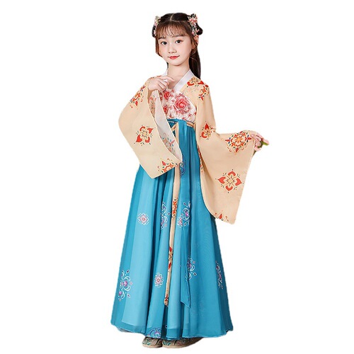 Hanfu girl costume children Kids Hanfu princess cosplay fairy dresses girlss girl Chinese outfit ancientry Ru skirt