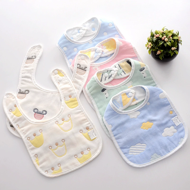 Gauze bib for early age for new born