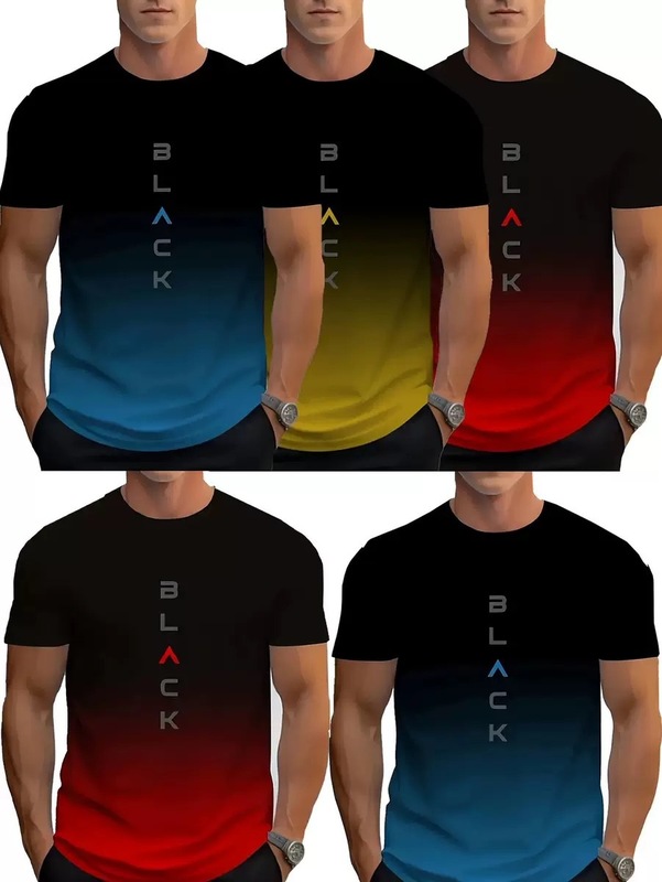 クロスボーダーAmazonメンズ新作トップスラウンドネック半袖サマーTシャツカジュアル通気性速乾トップス|undefined