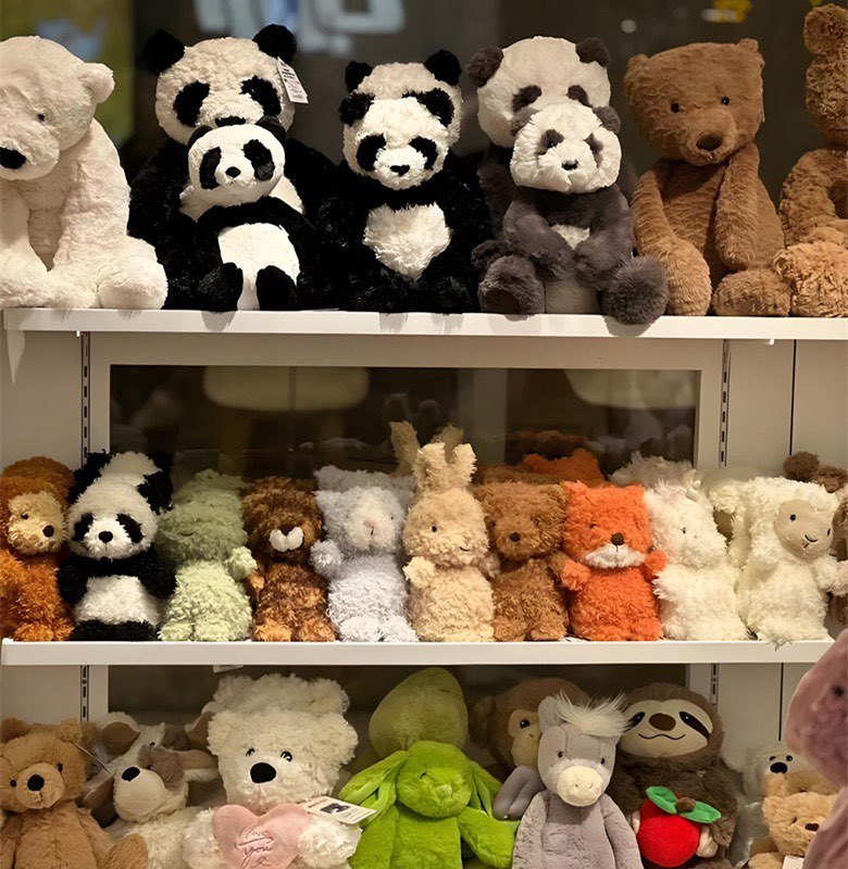 Realistic Curly Haired Plush Doll Soft Stuffed Toy For Children_voghion.com