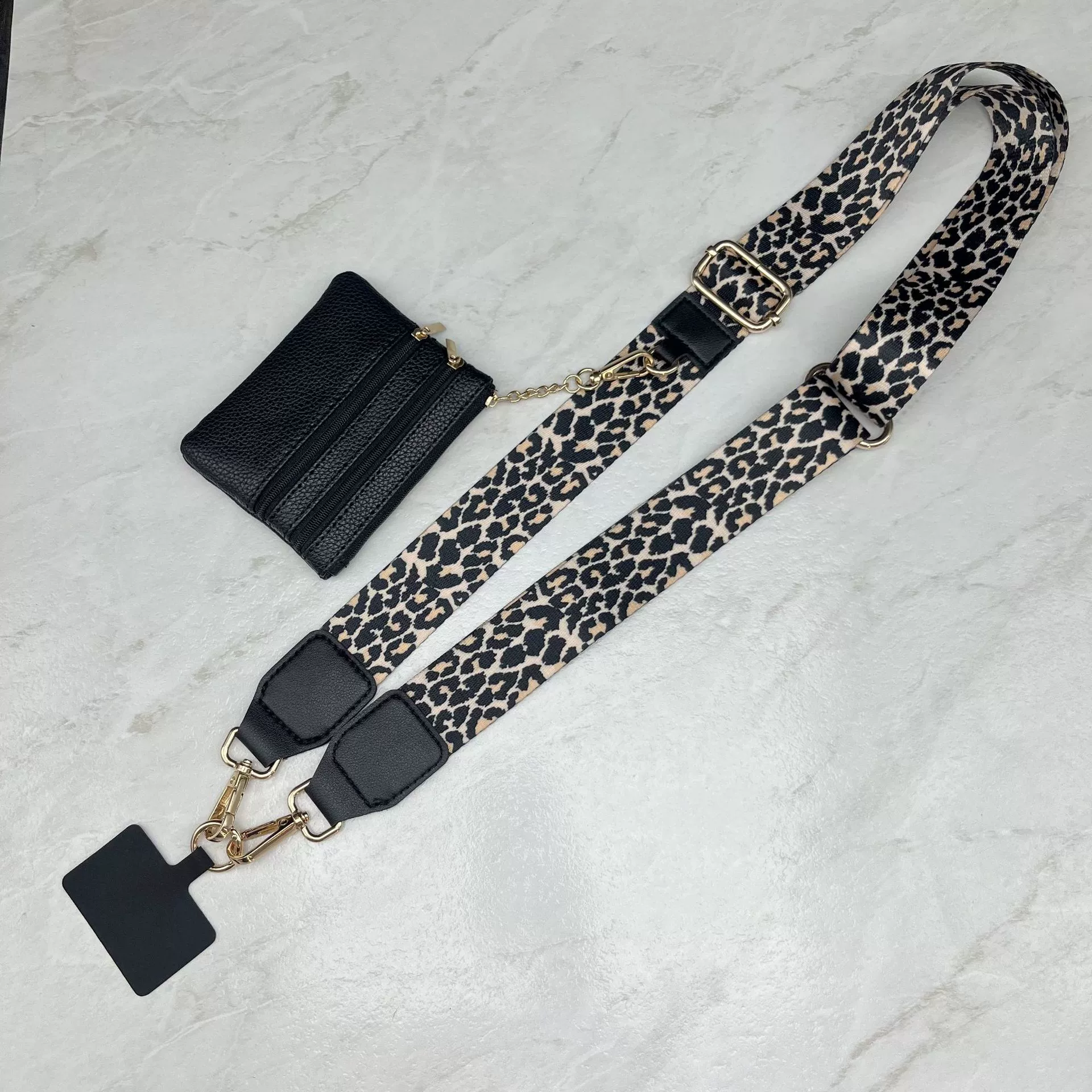 Phone case, strap on a lace, suspenders, universal wallet
