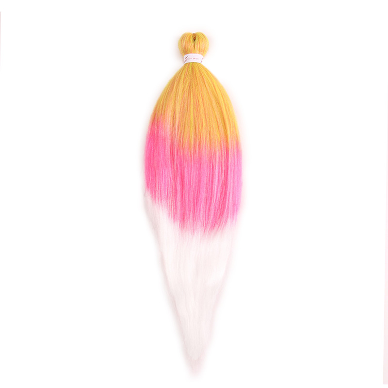 EZ Trenza PVC ignífugo a baja temperatura fibra multicolor flojo gran ganchillo de trenza fábrica de cabello recto un cabello
