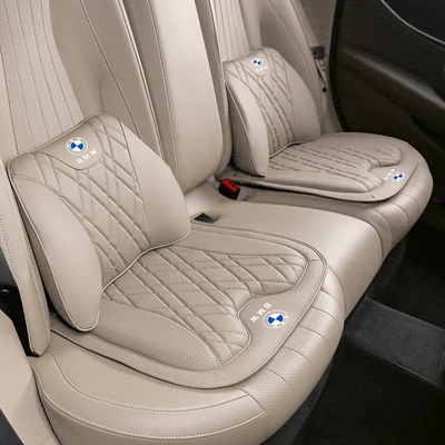 Waist support Seat Set Interior Supplies - 2-bmw-lumbar-supports-2-seat-cushions-off-white
