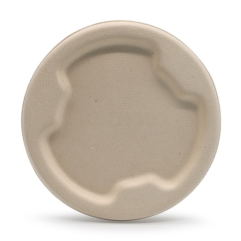 Fábrica Shaolü, venta al por mayor de tapas para recipientes de comida desechables, ecológicas, biodegradables y compostables, hechas de pulpa de caña de azúcar y pulpa de bambú.