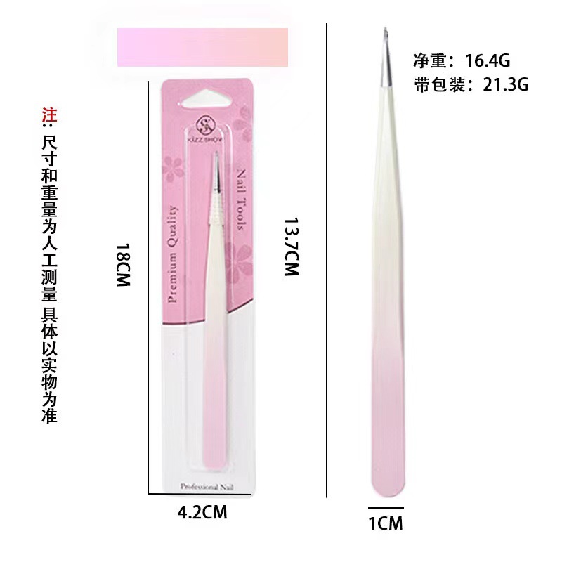Pinzas para herramientas de belleza para uñas Pinzas para flores de hielo Pinturas de acero inoxidable para eliminar puntos negros y exprimir el acné Pinzas para uñas