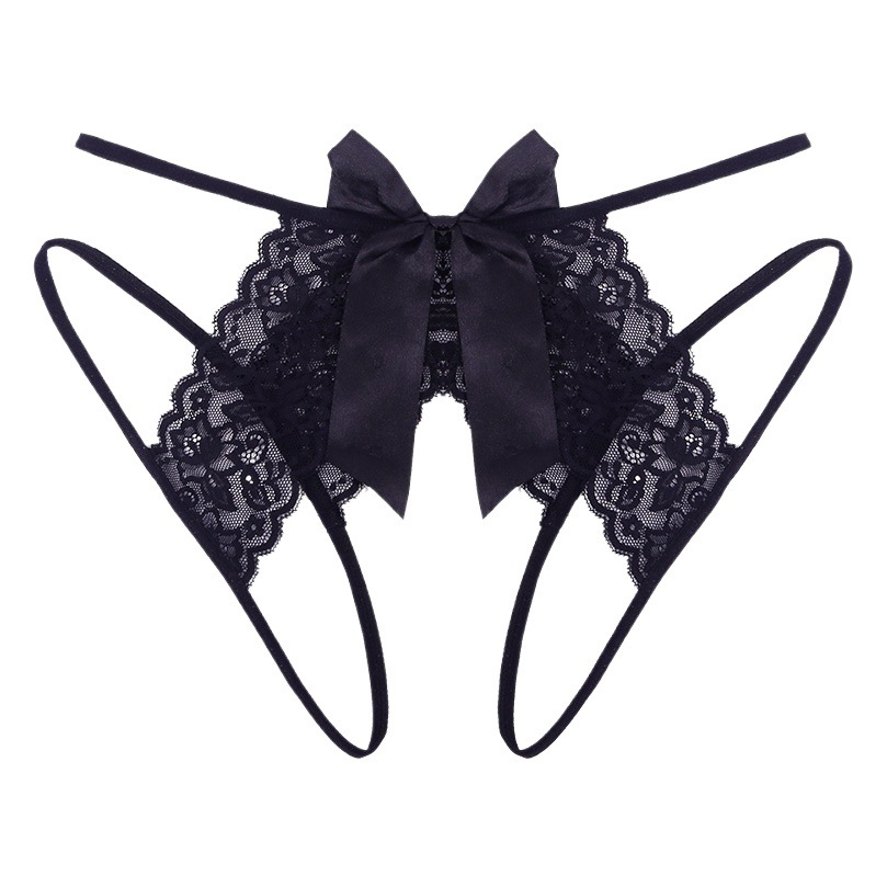 Yan Beiwei factory wholesale large size girl underwear low waist lace thin belt hip passion free T-pants 117