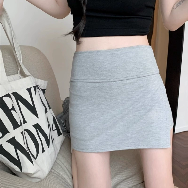 Skirt, thin trousers, fitted sports shorts, protective underware, high waist
