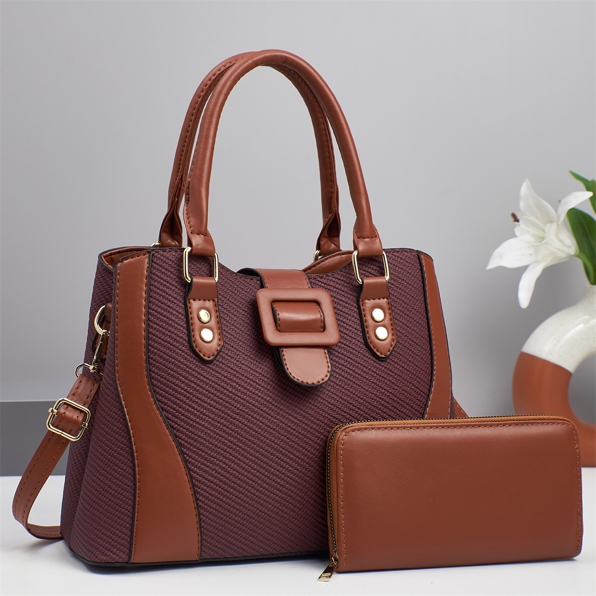 Temperamento versátil nuevo bolso coreano para damas hermoso bolso de hombro bolso de mujer bolso grande para damas