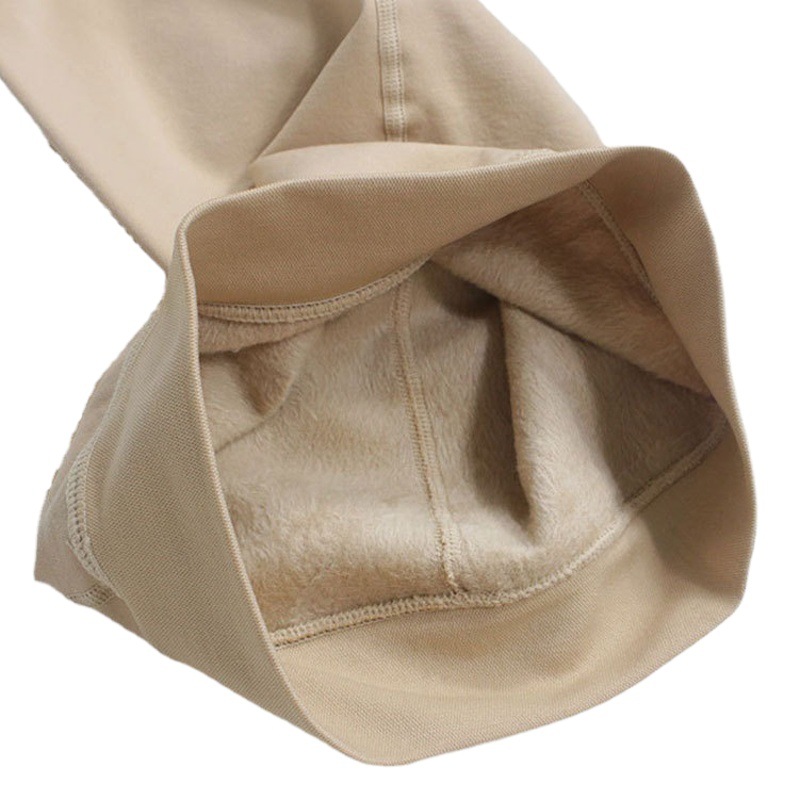 Large size nylon 150g Dragon Claw hair spring autumn winter skin color plus velvet leggings flesh color light leg pantyhose women