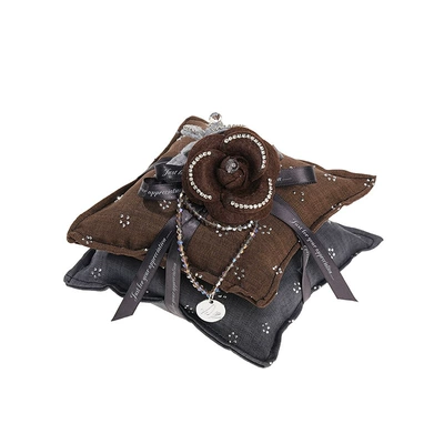Camellia Car Bamboo Charcoal Bag Aktiv kömürlü qoxu uducular - camellia-double-layer-scented-sachet-brown