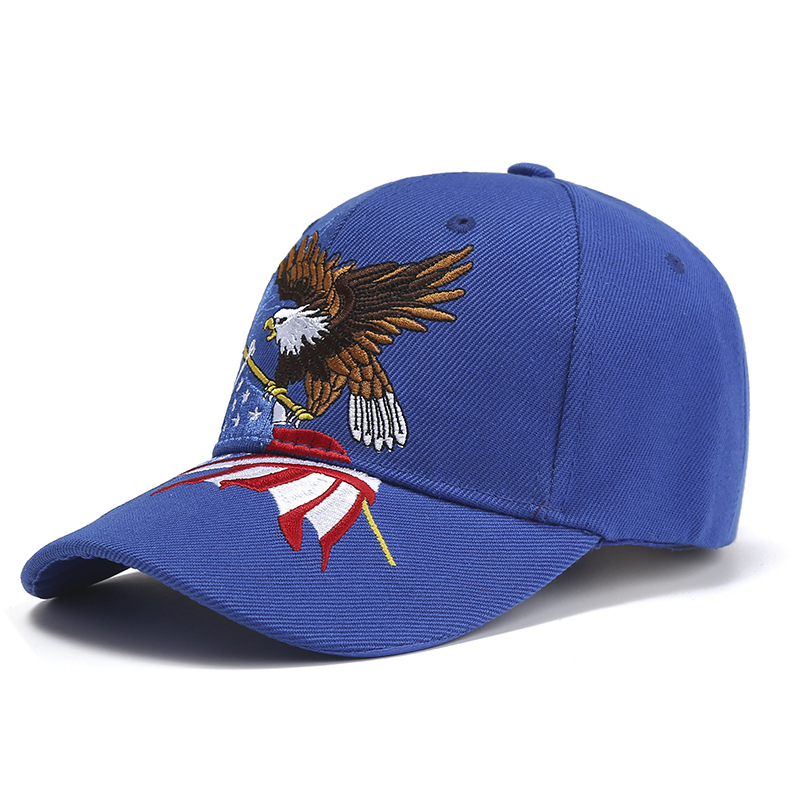 Men's Basic Retro Simple Style Eagle Embroidery Curved Eaves Baseball Cap display picture 1