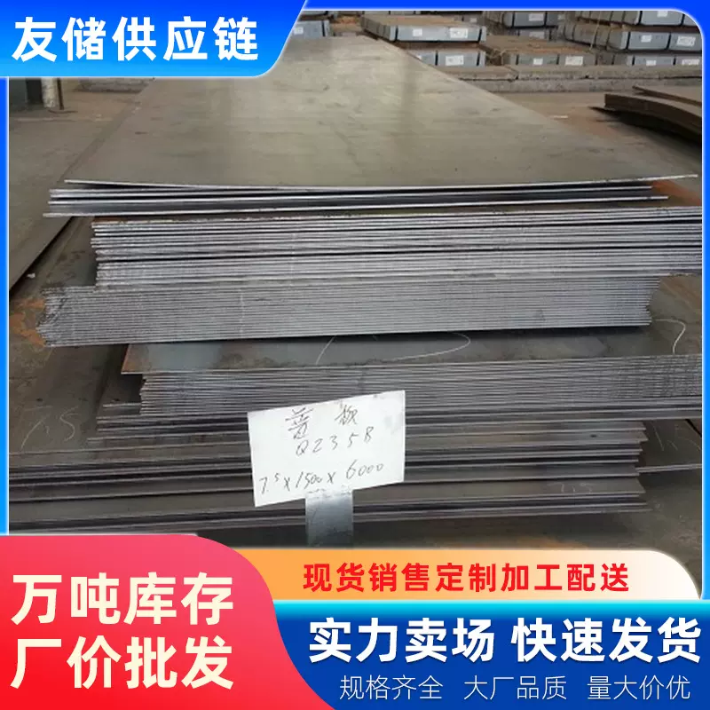 Q235B热轧开平板普碳钢板机械制造预埋件A3热轧卷开平板定尺切割