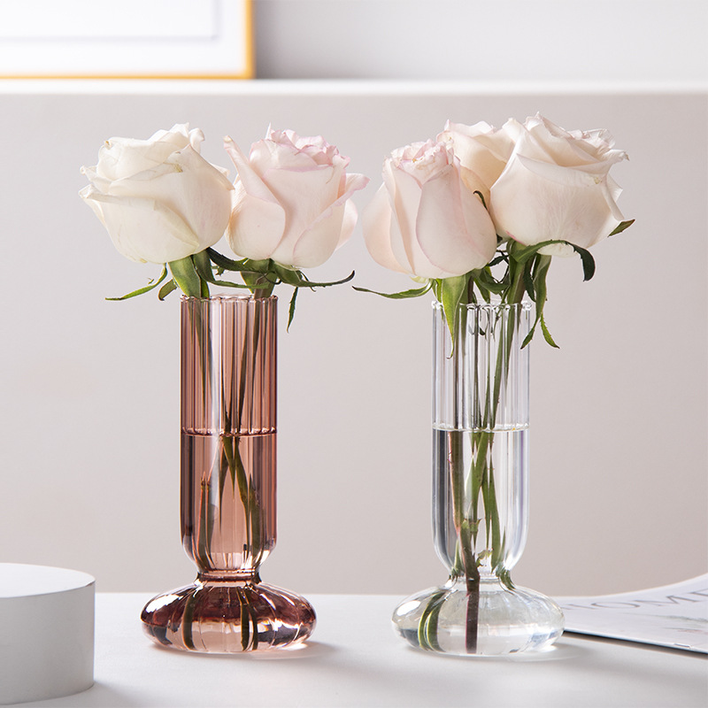 Nuevo simple florero de cristal arreglo decoración sala de estar pasillo modelo comedor Mesa Hotel luz lujo artesanía florero