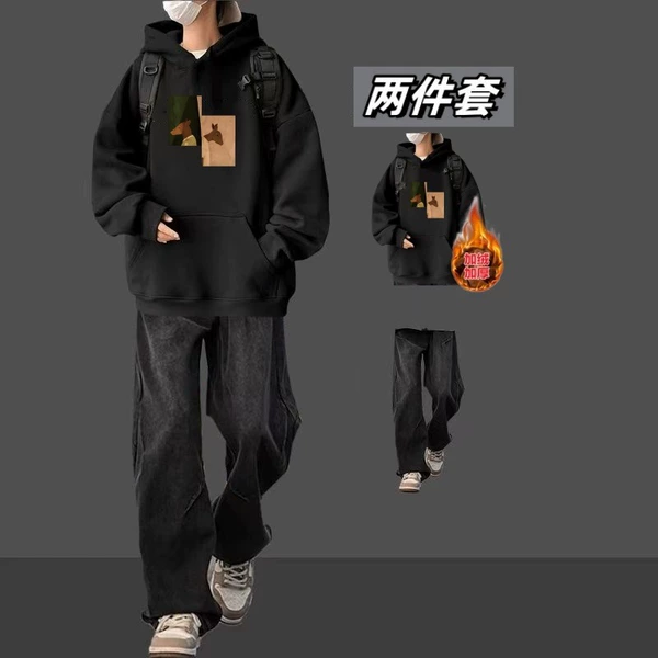 LH93 plus velvet black + K40 black pants