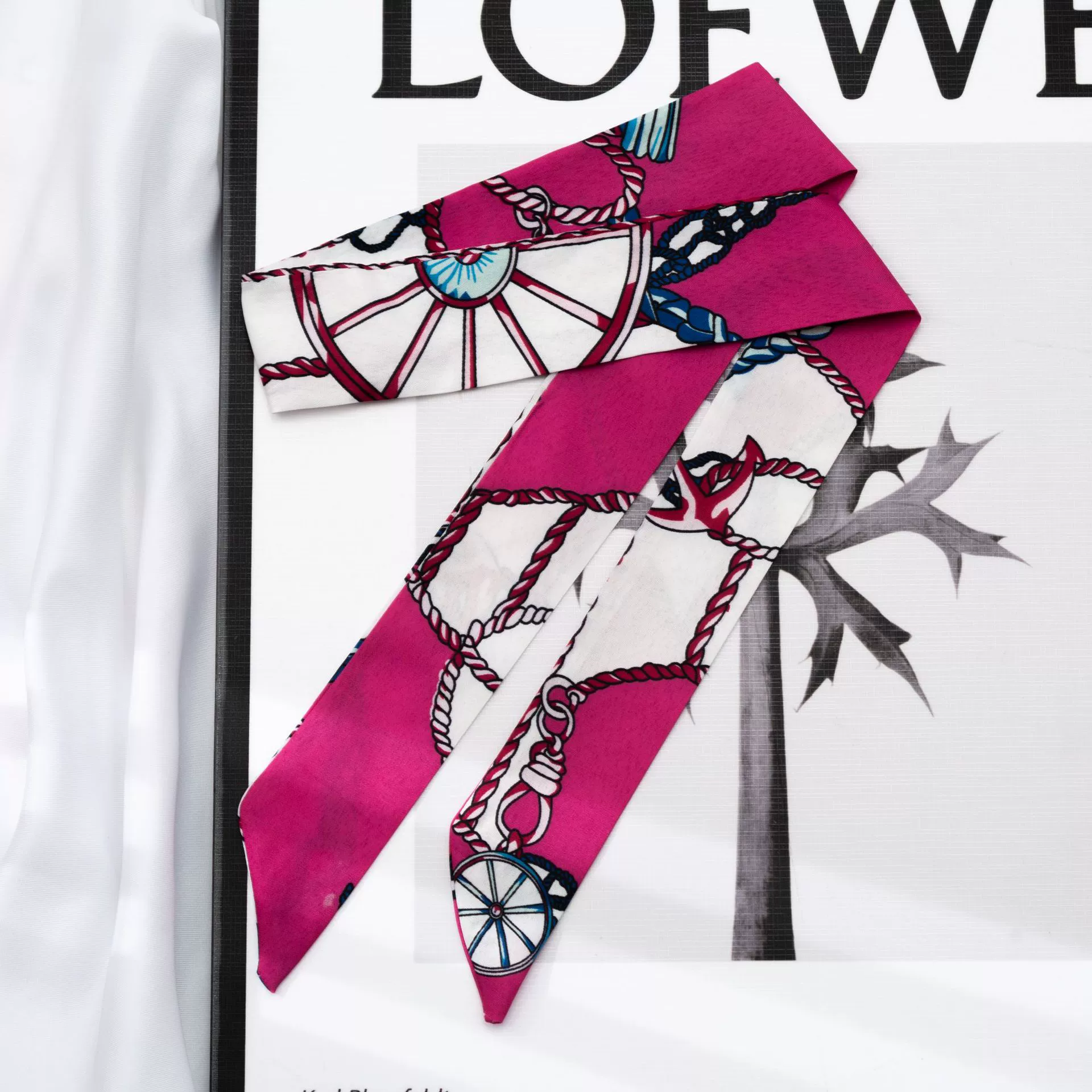 Silk Scarf Hairband (Suhang) long streamer 89×3.8 cm, lightweight gift box option