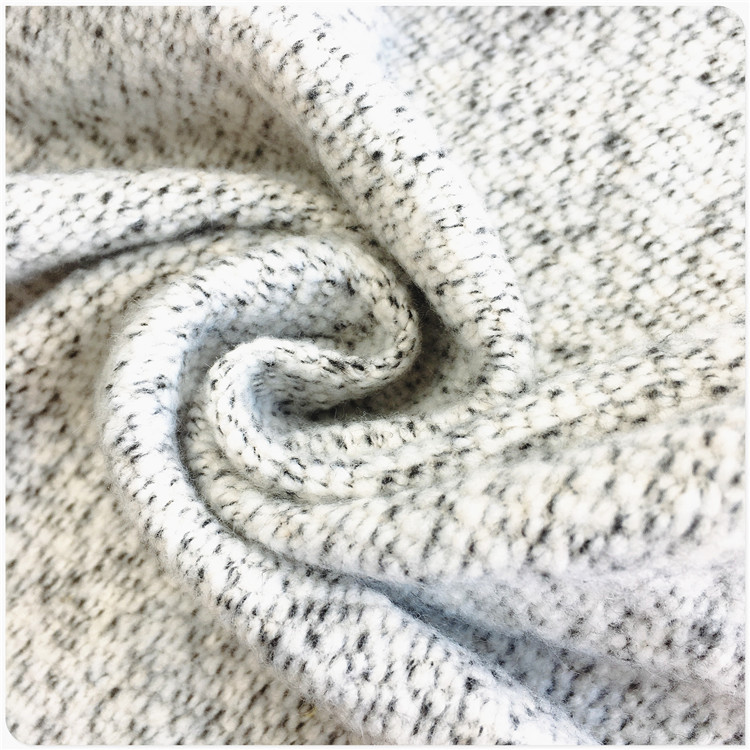 供应针织TC大肚花式拉绒面料色织花纱磨毛拉毛340g绒布提花布