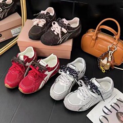 自留版 内增高5cm秋季美拉德德训鞋女2025新款时尚厚底百搭慢跑鞋