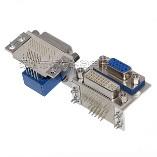 �p��D-SUB��VGA����ĸ15p+��DVI24+4��15.88�p��̥ĸ��90�Ȳ��