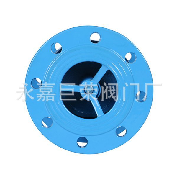 H41X-16Q法兰消声止回阀消防自来水厂阀门3寸4寸6寸DN80 100