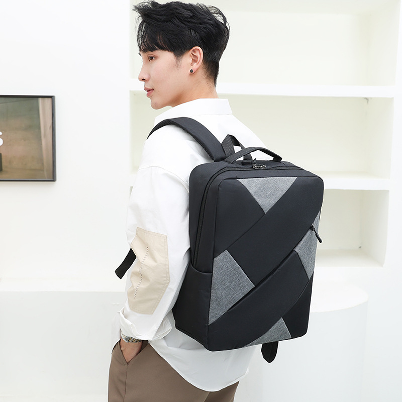 Splicing Casual Business Daily Laptop Backpack display picture 2