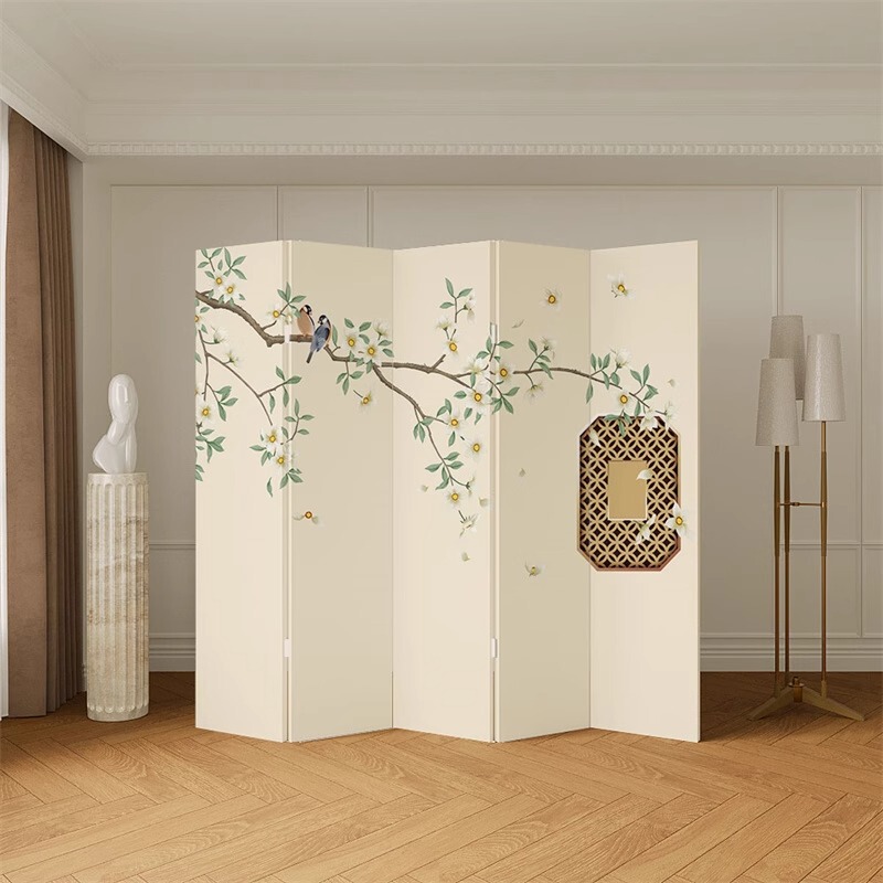 Chinese-style Screen Partition Living Room Shielding Guofeng Folding Mobile Hotel Office Shielding Porch Partition Panel Screen Chinese-style Screen Partition Living Room Shielding Guofeng Folding Mobile Hotel Office Shielding Porch Partition Panel Screen