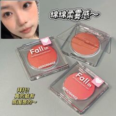 HERORANGE单色土豆泥腮红膏 元气显嫩哑光提亮膨胀收缩色裸妆胭脂