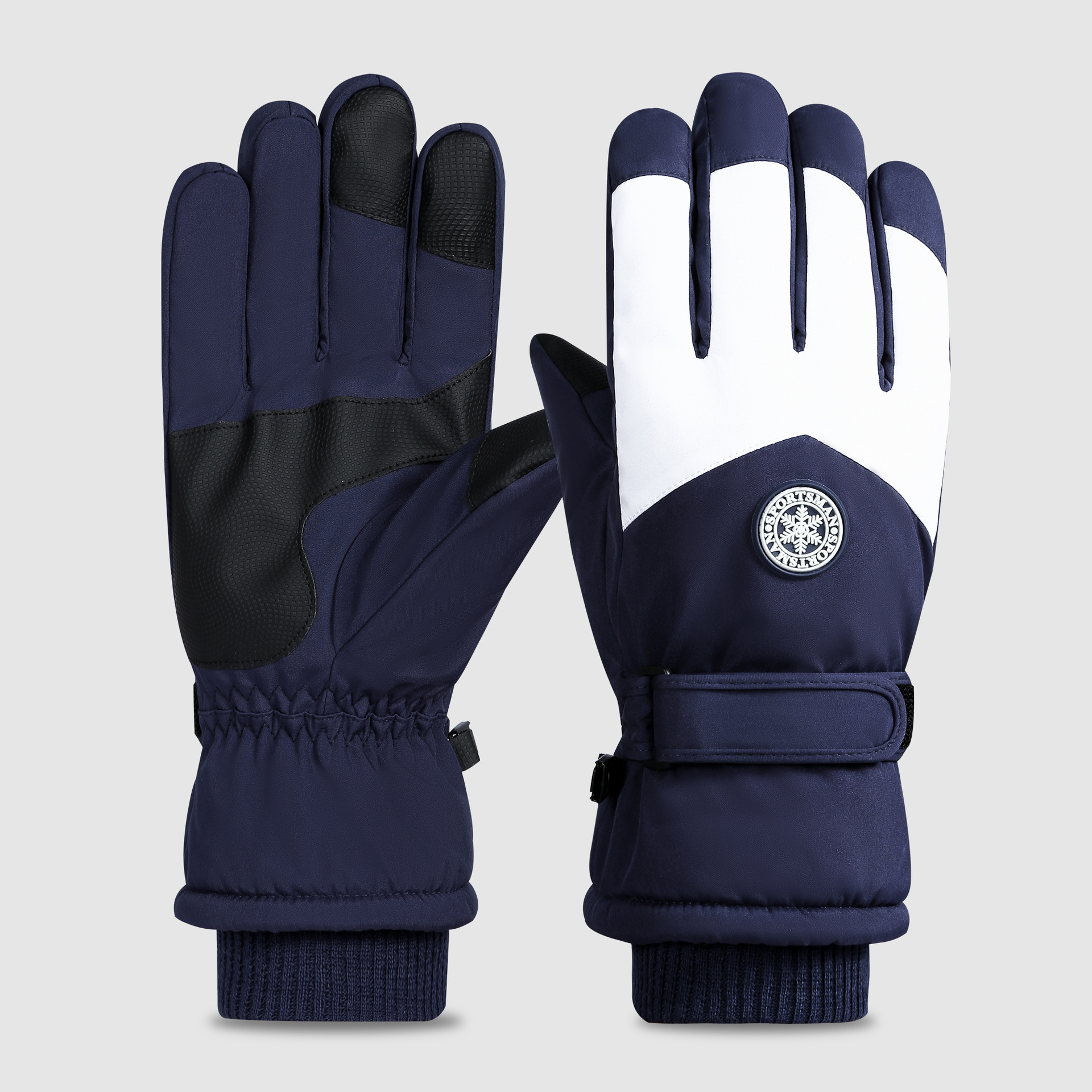 Guantes de esquí para hombres de invierno para montar en invierno Harbin noreste de equipos de frío caliente para hombres a prueba de viento pantalla táctil frío