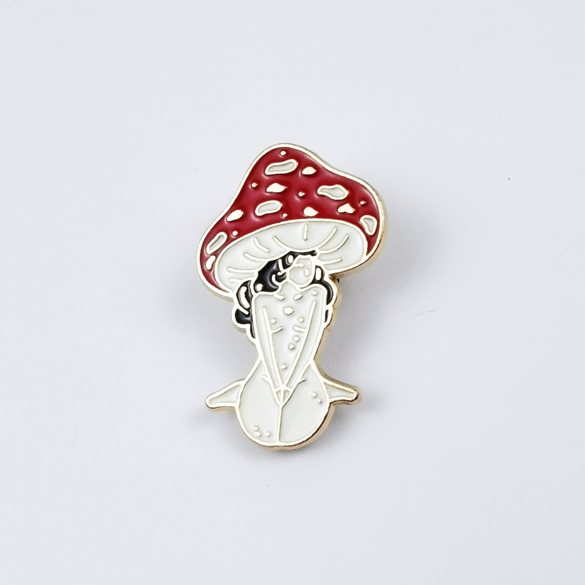 Bonito bolso de broche de aleación de tomate y huevo pequeño colgante joyería medalla ropa creativa accesorios broche broche