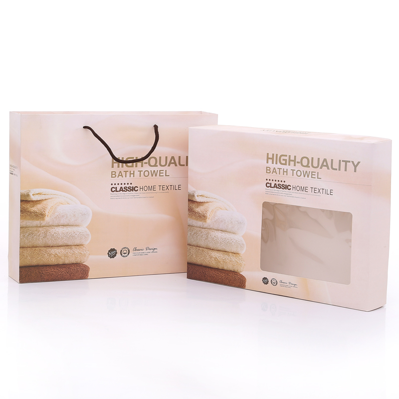 Caja vacía de toallas, toallas de baño, caja de regalo de boda, regalo de aniversario, bolsa de regalo, caja de embalaje personalizada 3 artículos