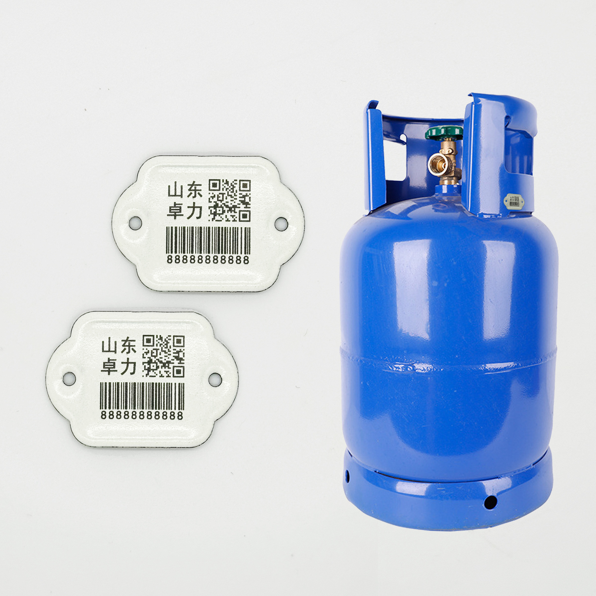 液化气钢瓶标签金属标牌耐腐蚀气瓶管理耐温钢瓶气瓶搪瓷标签