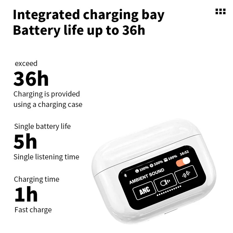 Nuevos auriculares Bluetooth Huaqiang Bei A9Pro Pantalla táctil de larga duración reduciendo el ruido auriculares inalámbricos A10Pro