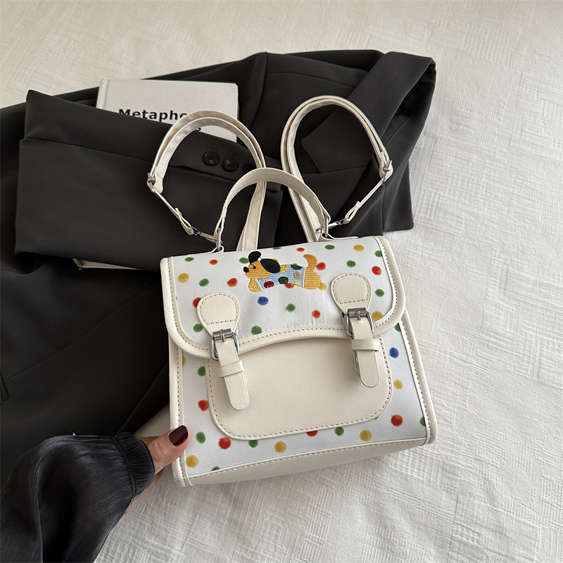 Bolso popular de mujer 2024 nuevo tipo de mochila, mochila de punto de onda, mochila de gran capacidad, mochila multifuncional