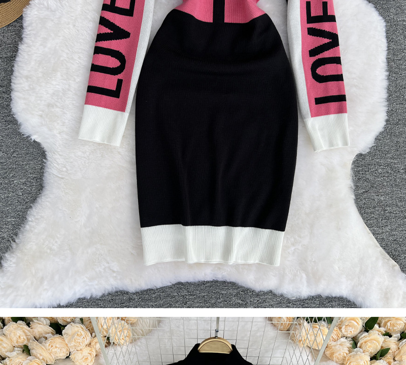 Abbigliamento Donna Abito in maglia elastica e stampata_voghion.com