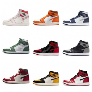 Putian Aj1 High-Top Basketball Shoes Men's and Women's Sports Shoes North Carolina Blue Rabbit Tweety Tiffany Green Black Mocha Shadow Gray