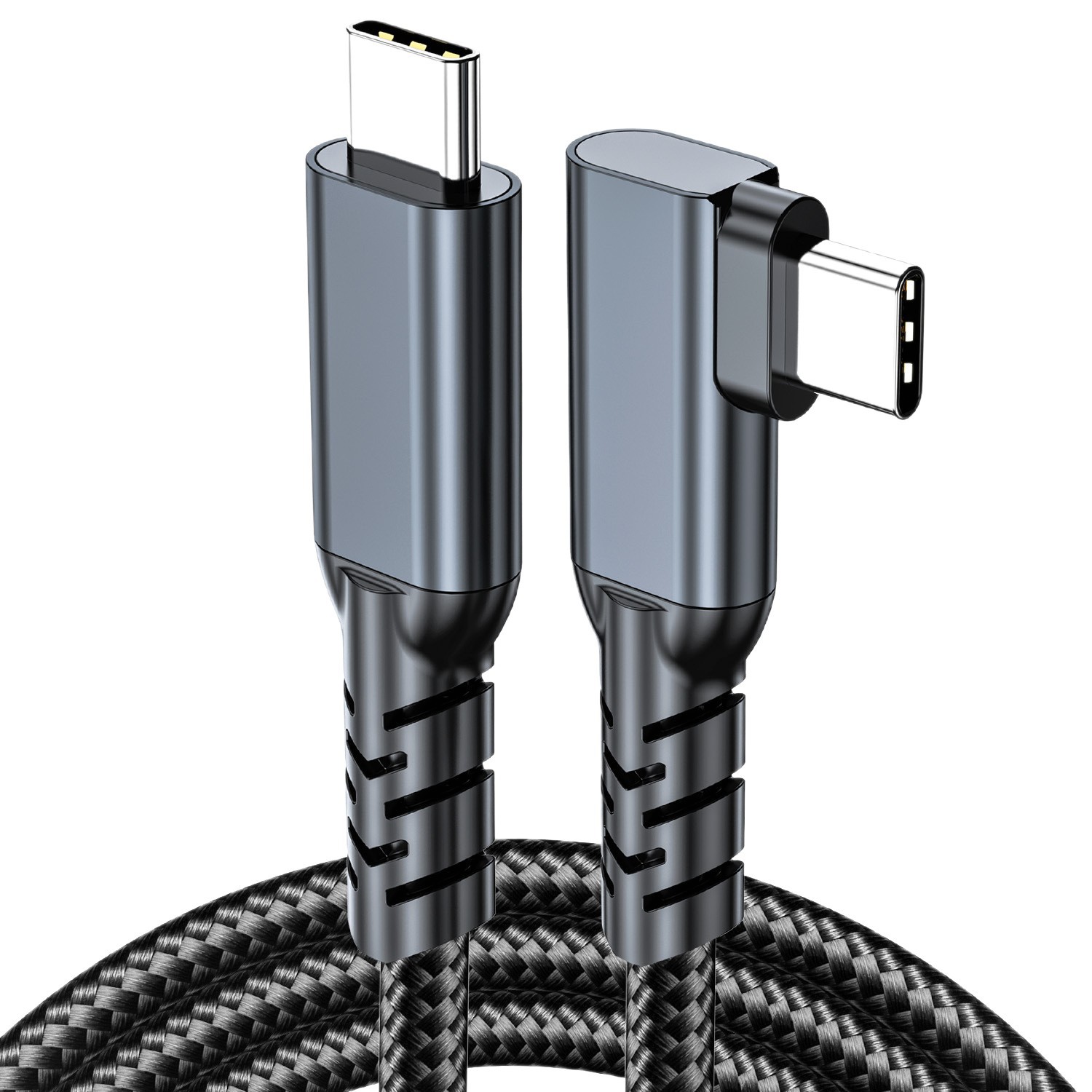Elbow Type-C Data Cable Usb3.2Vr Cable 8K Screen Projection Cable 20g Hard Drive Portable Screen Cable Carplay240W
