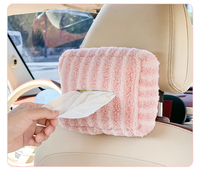 Lanyu Original Car Tissue Box Cute Car Tissue Hanging Bag Tissue Box Creative High-End Car Tissue Pack