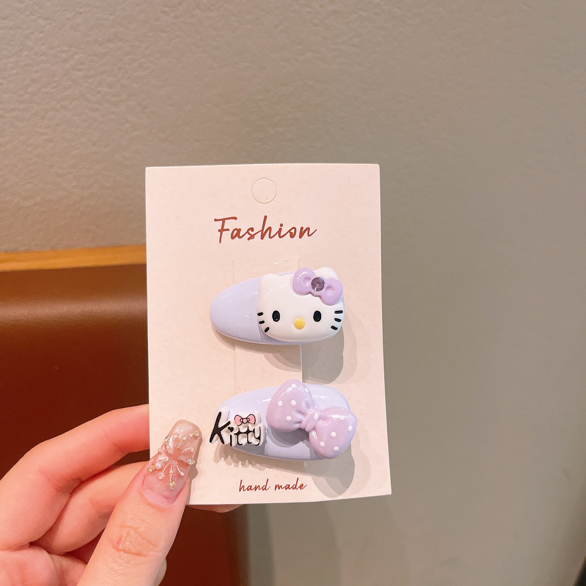 Baby Super Germination Card Cute caricatura gatito clip para el cabello para niños no daña clip de frangeo dulce clip lateral