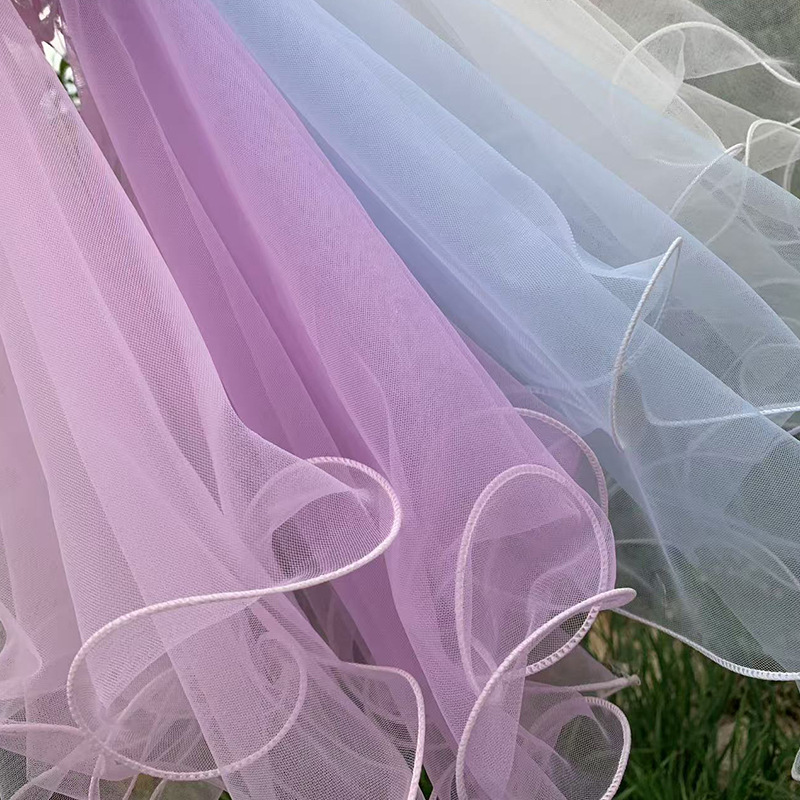 Best selling 72cm * 72cm overhand veil wedding Mori super fairy bride headdress wedding dress with photo props Best selling 72cm * 72cm overhand veil wedding Mori super fairy bride headdress wedding dress with photo props