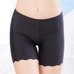 Women's one-piece ice silk safety pants anti-exposure large size boxer leggings